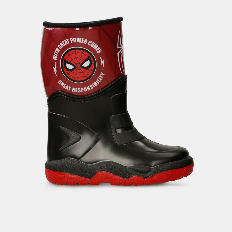 MARVEL - Botas De Lluvia Infantil Para Niño Licenses Marvel Negro-Rojo Max L