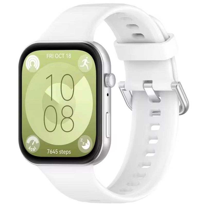 GENERICO - Correa de Silicona Para Huawei Watch fit 3 - Blanco