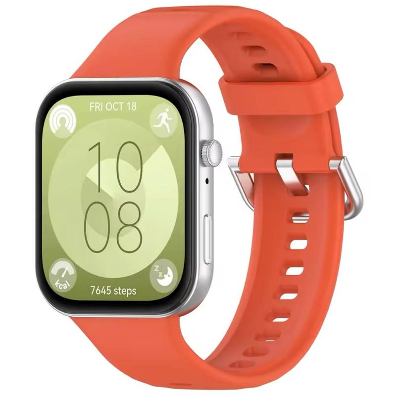 GENERICO - Correa de Silicona Para Huawei Watch fit 3 - Naranja