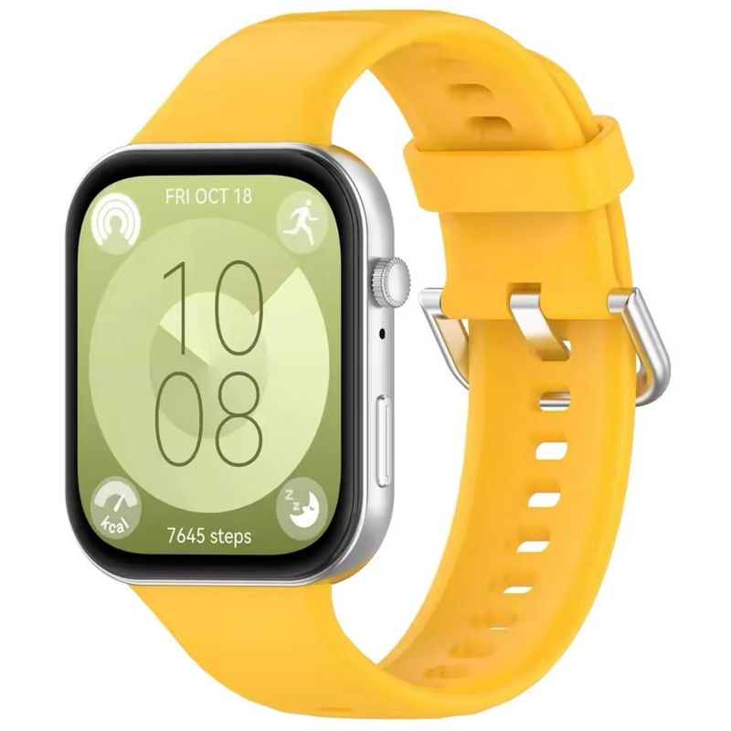 GENERICO - Correa de Silicona Para Huawei Watch fit 3 - Amarillo