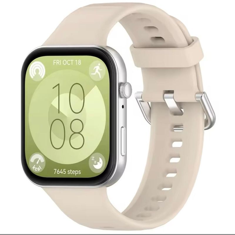 GENERICO - Correa de Silicona Para Huawei Watch fit 3 - Beige