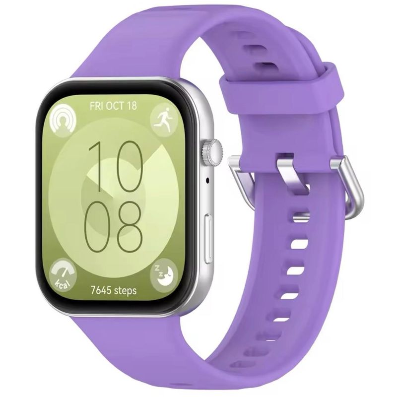 GENERICO - Correa de Silicona Para Huawei Watch fit 3 - Lila