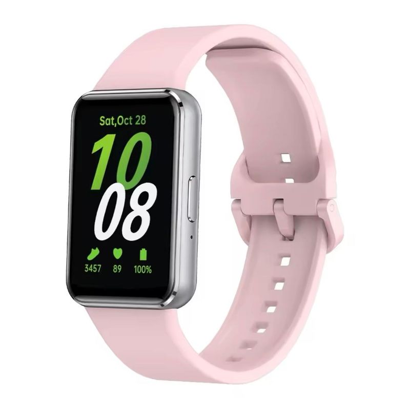 GENERICO - Correa de Silicona Para Samsung Galaxy Fit 3 Rosado