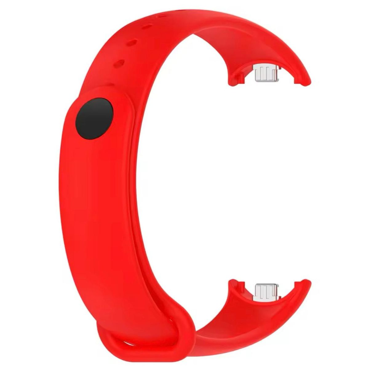 GENERICO - Correa de Silicona Para Xiaomi Band 9 y 8 Rojo