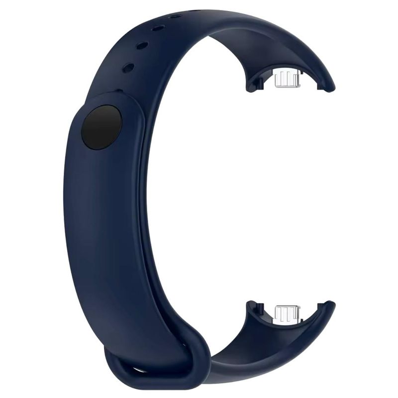 GENERICO - Correa de Silicona Para Xiaomi Band 9 y 8 Azul oscuro