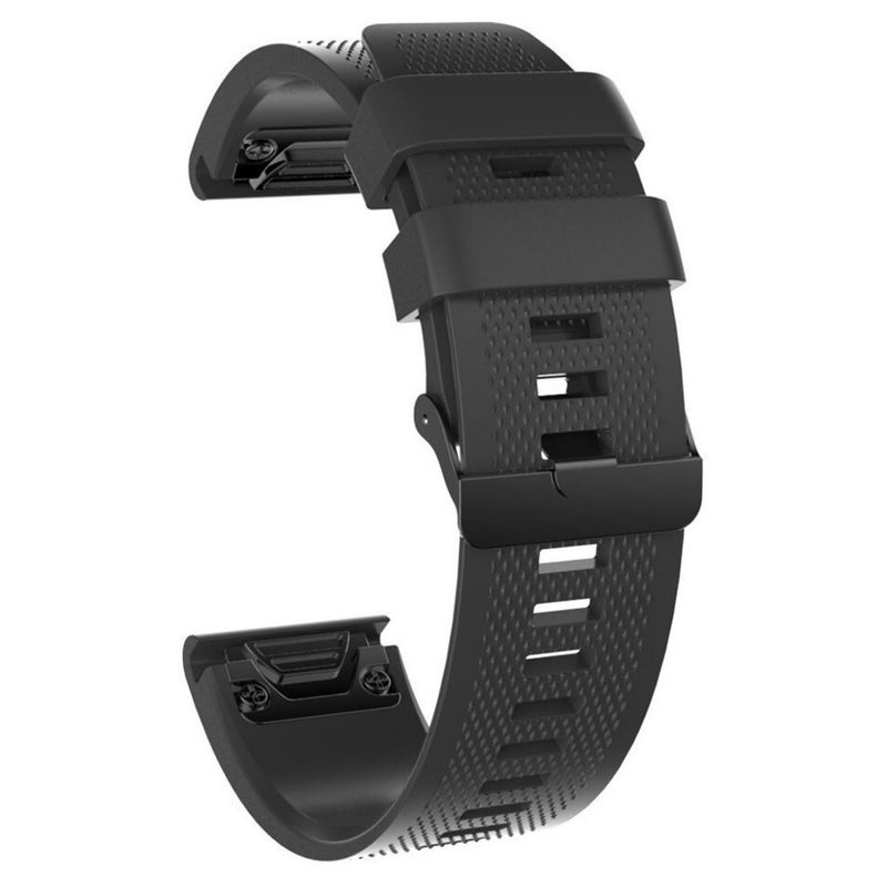 GENERICO - Correa de Silicona  22mm Para Garmin Fenix 5/6/7 Y Forerunner 955/945/935 Negro