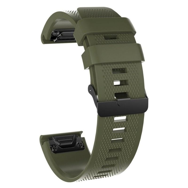 GENERICO - Correa de Silicona 22mm Para Garmin Fenix 5-6-7 Y Forerunner 955-945-935 Verde militar