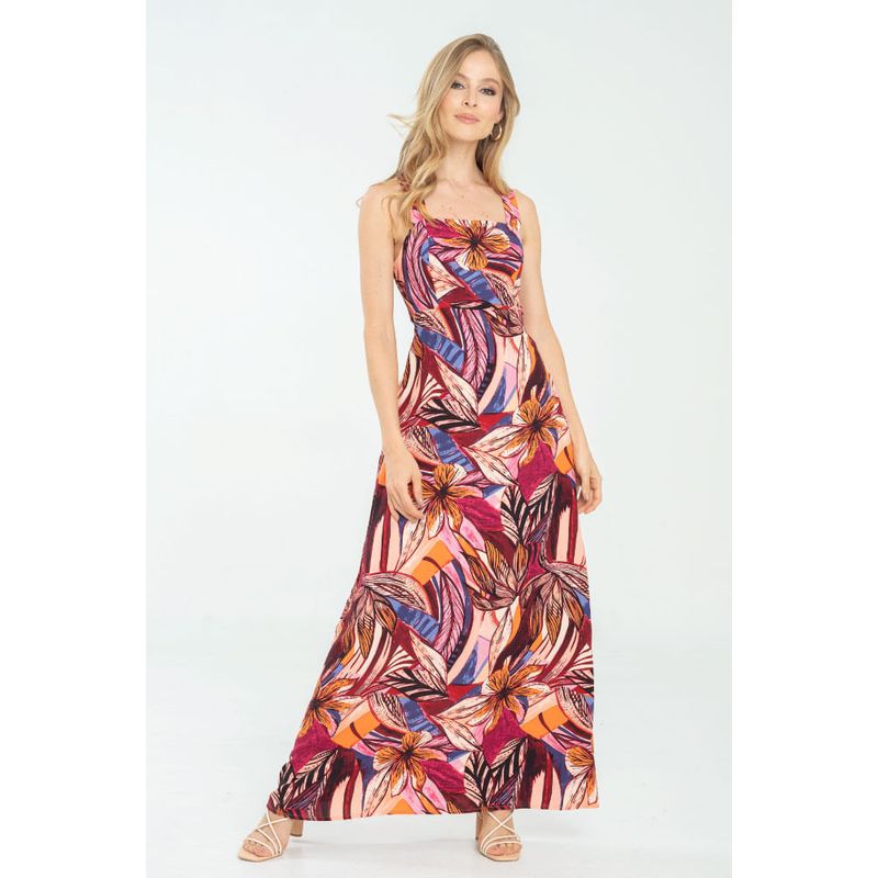 RAGGED - Vestido largo holly Borgoña Ragged