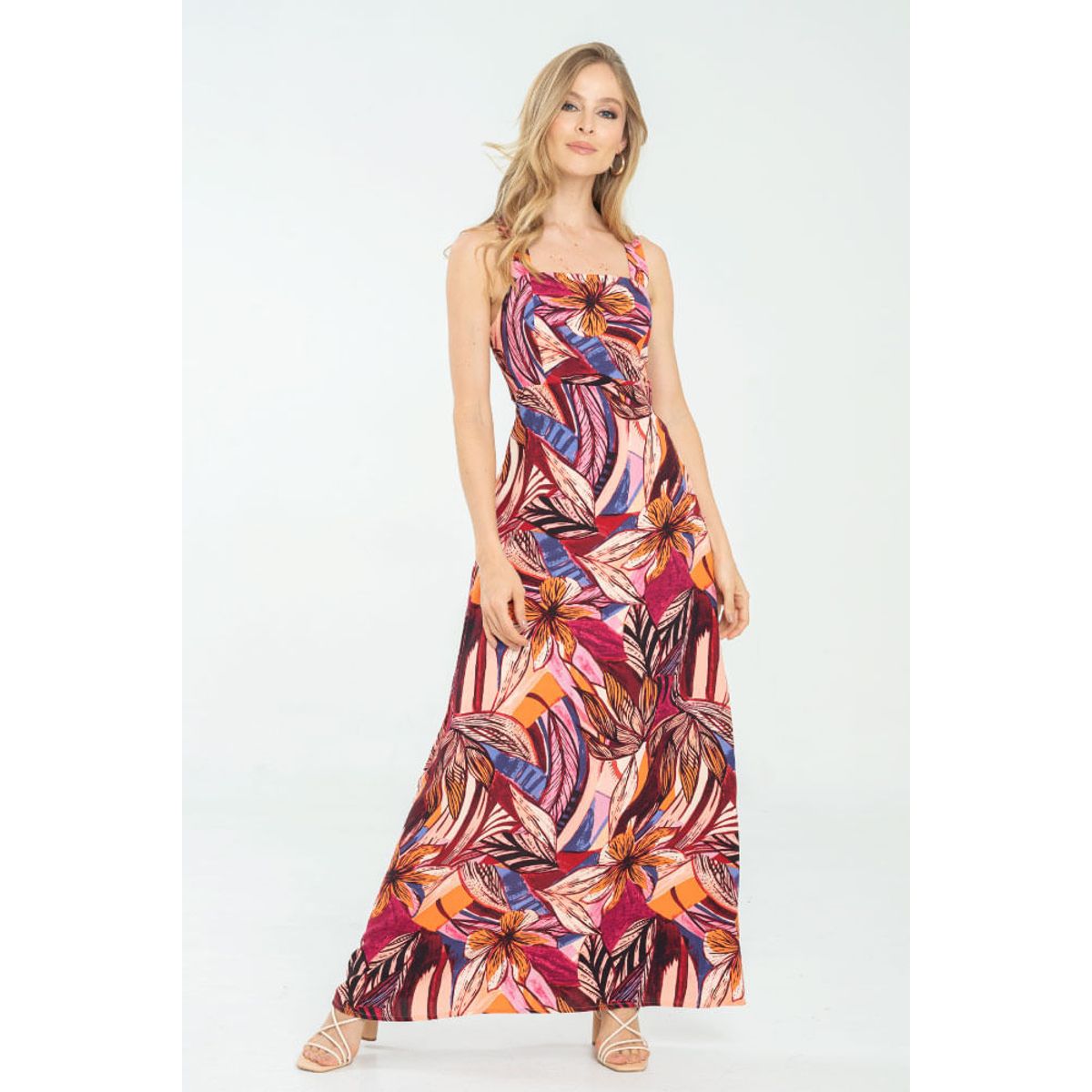 RAGGED - Vestido largo holly Borgoña Ragged