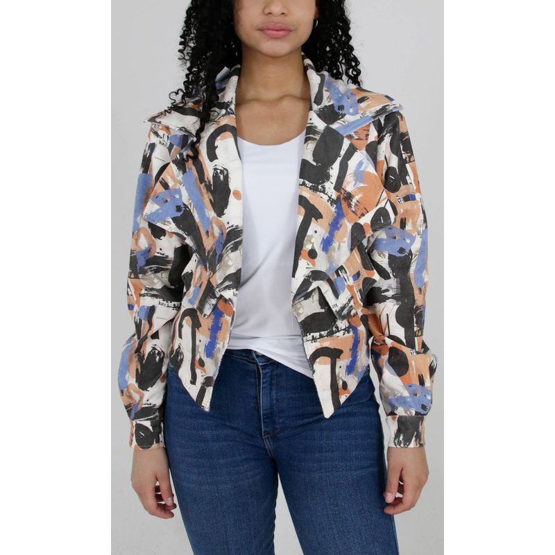 L Y H - Chaqueta Para Mujer Khaki Oscuro Marca L&H
