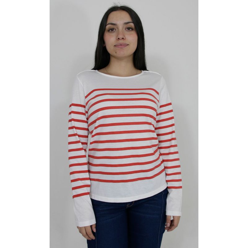 L Y H - Camiseta Para Mujer Manga Larga Naranjo Marca L&H
