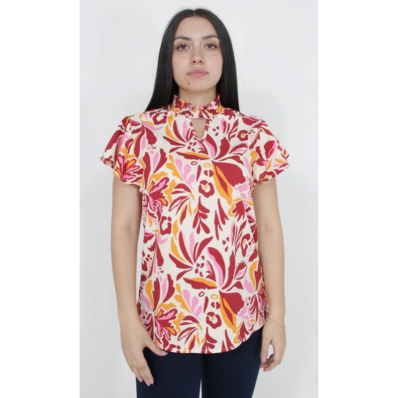 L Y H - Blusa Para Mujer Rosa Marca L&H