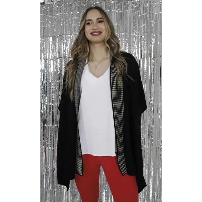 L Y H - Capa Para Mujer Negro Marca L&H
