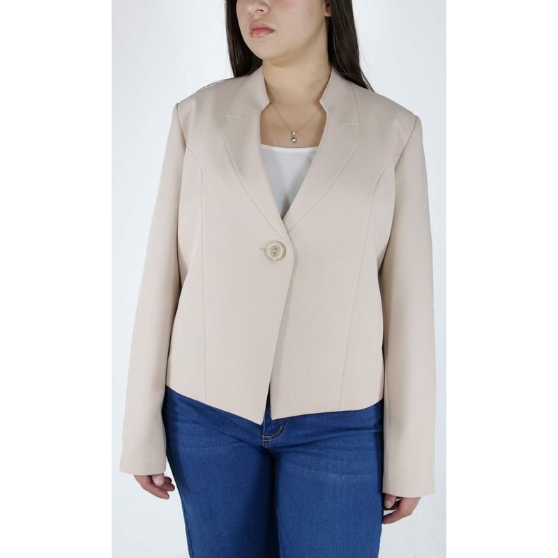 L Y H - Chaqueta Para Mujer Beige Marca L&H