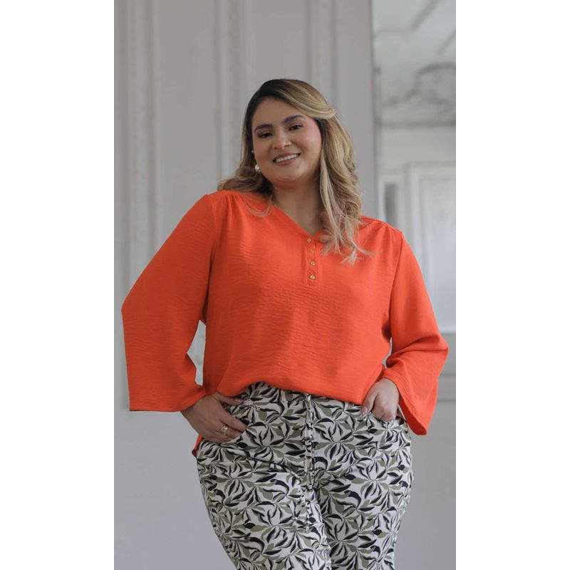 L Y H - Blusa Para Mujer Manga 34 Rosa Marca L&H