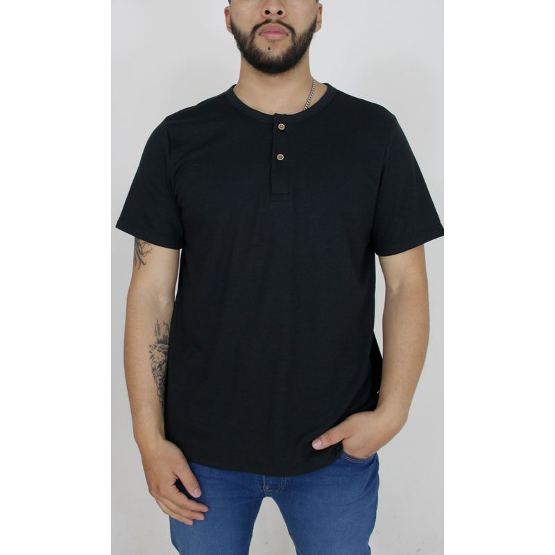 L Y H - Camiseta Para Hombre Negro Marca L&H