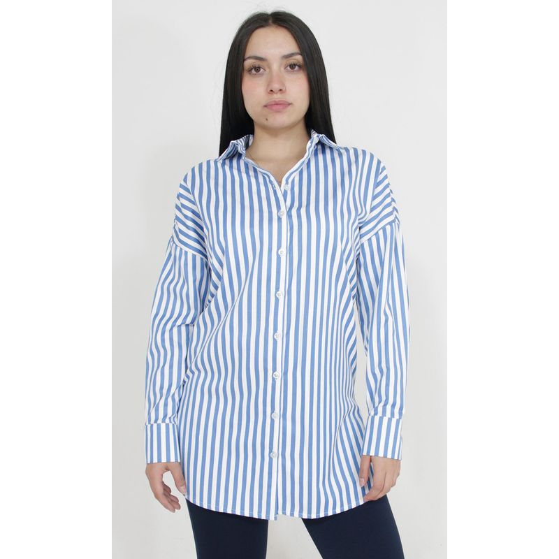 L Y H - Bluson Para Mujer Azul Marca L&H