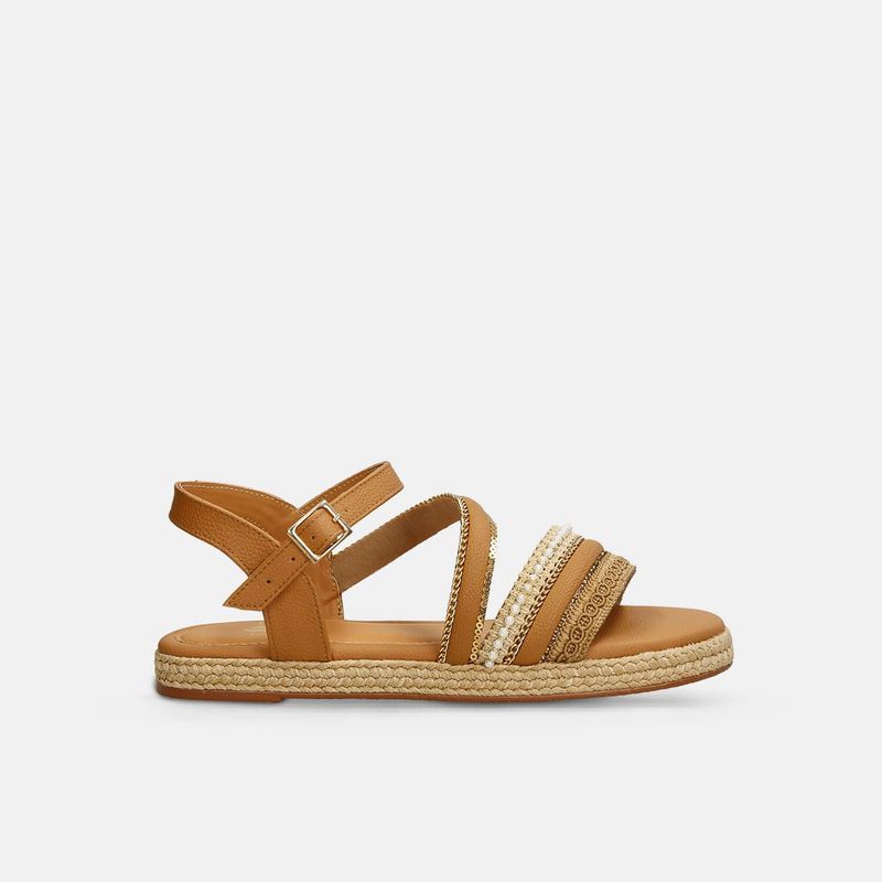 BATA - Sandalias Para Mujer Bata Camel Jasminne