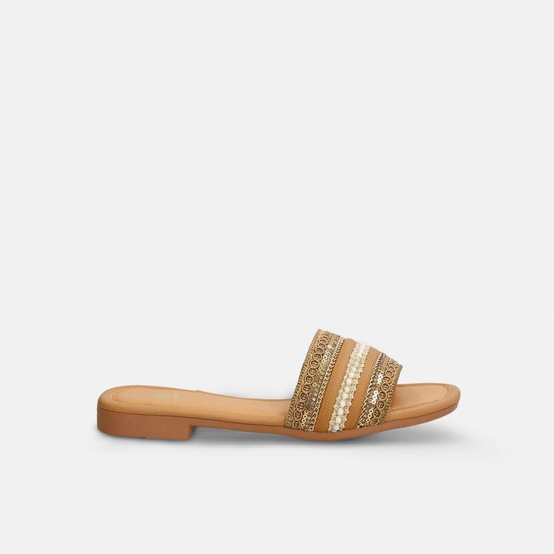 BATA - Sandalias Para Mujer Bata Camel Jutix