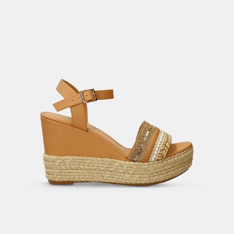 BATA - Sandalias Para Mujer Bata Camel Juxia