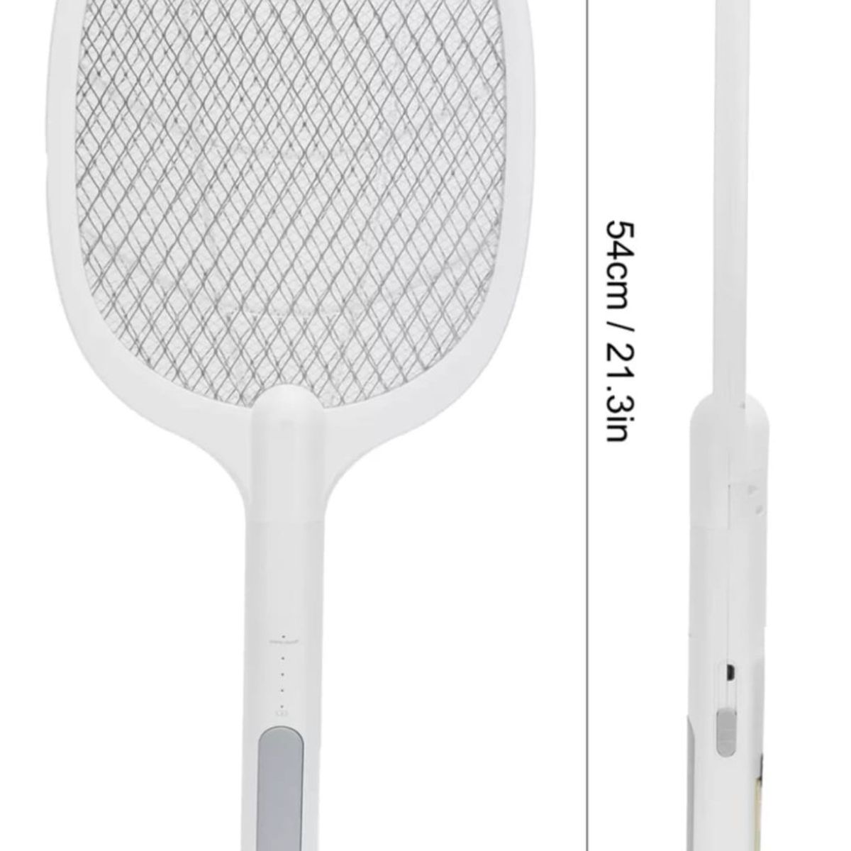 GENERICO - Raqueta Mosquitos Insectos Led Base Color Blanco 110v
