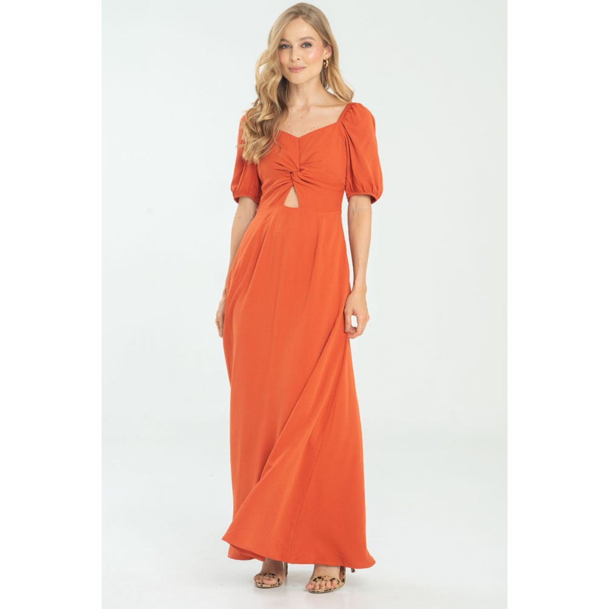 RAGGED - Vestido largo shafiro Cobre Ragged