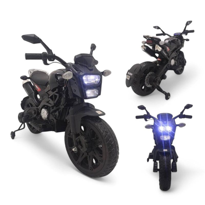BRITOCHET - Moto Electrico Niño 1 A 8 A 12v Bluetooh Ll/caucho A/cuero