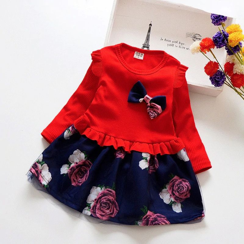 LUSOLSI - Ropa vestidos para niñas conjuntos de vestir bebes manga larga