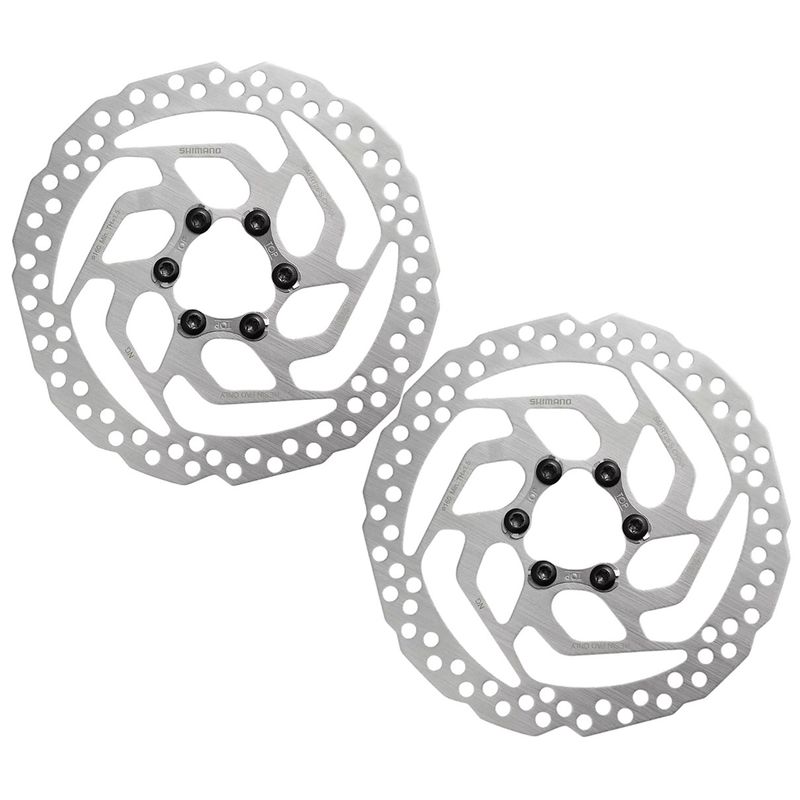 SHIMANO - Disco Rotor Bicicleta Shimano Rt26 160mm 6 Tornillos X 2 Und