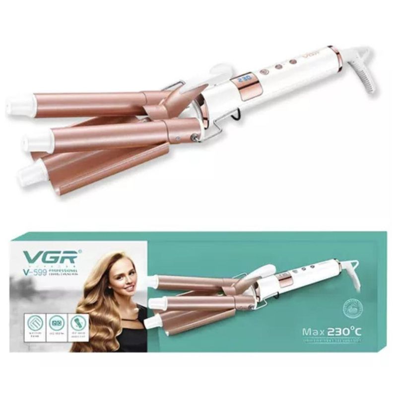 VGR - Rizador Bluclera 3 Barriles Cerámica VGR V-599 Ondas Perfectas