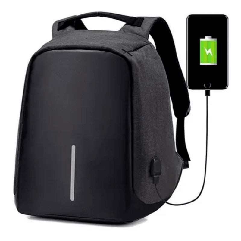 GENERICO - Bolso Antirrobo Mochila Morral Bolso Anti Robo Negro