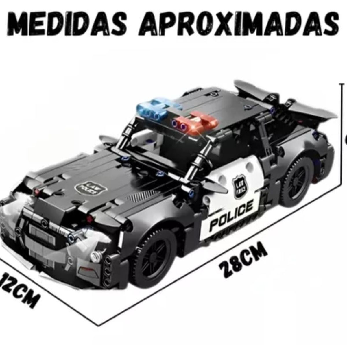 INFANTILES CAJUROMIX - Automóvil Negro en Bloques Armar es Aventura 487pcs