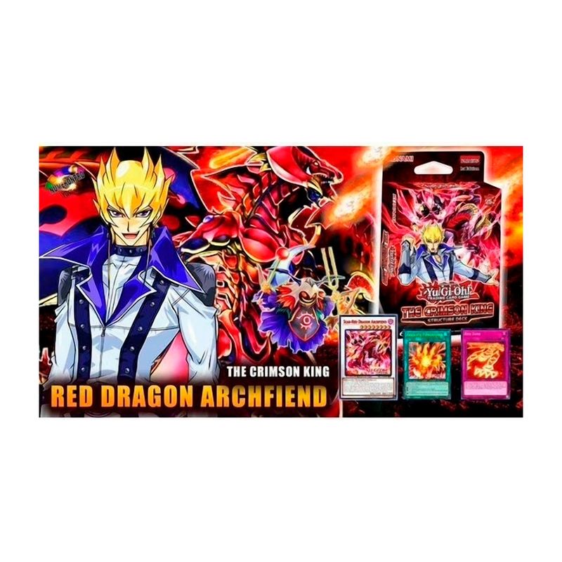 KONAMI - Baraja Yugioh The Crimson King Juego De Cartas Ingles