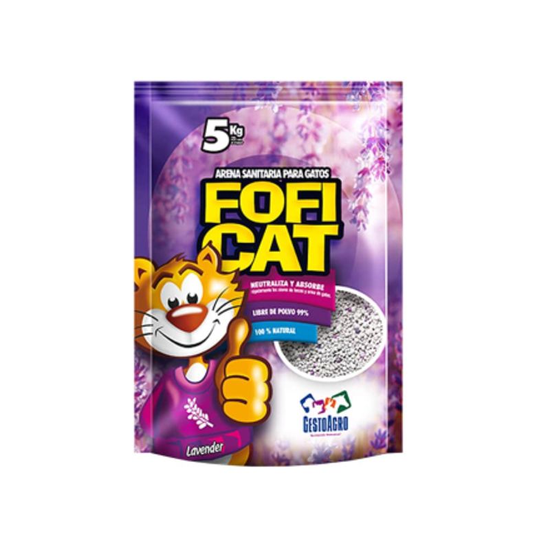 FOFI CAT - Arena Para Gatos Foficat Con Aroma Lavanda 5Kg