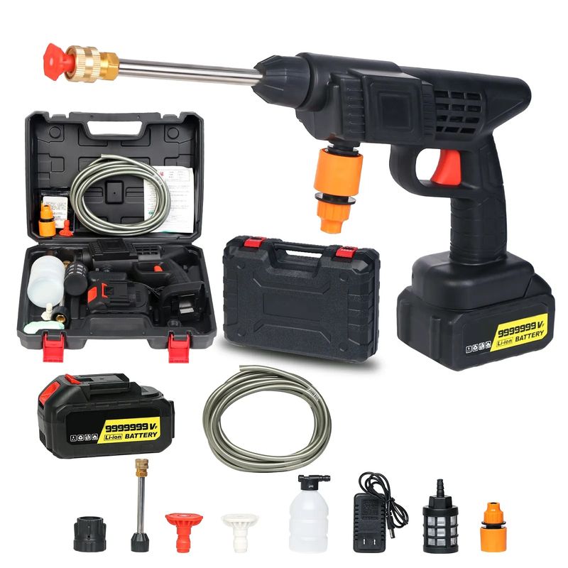 KIDSHOP - Hidrolavadora Inalámbrica Portátil Recargable Maletin HMJ002
