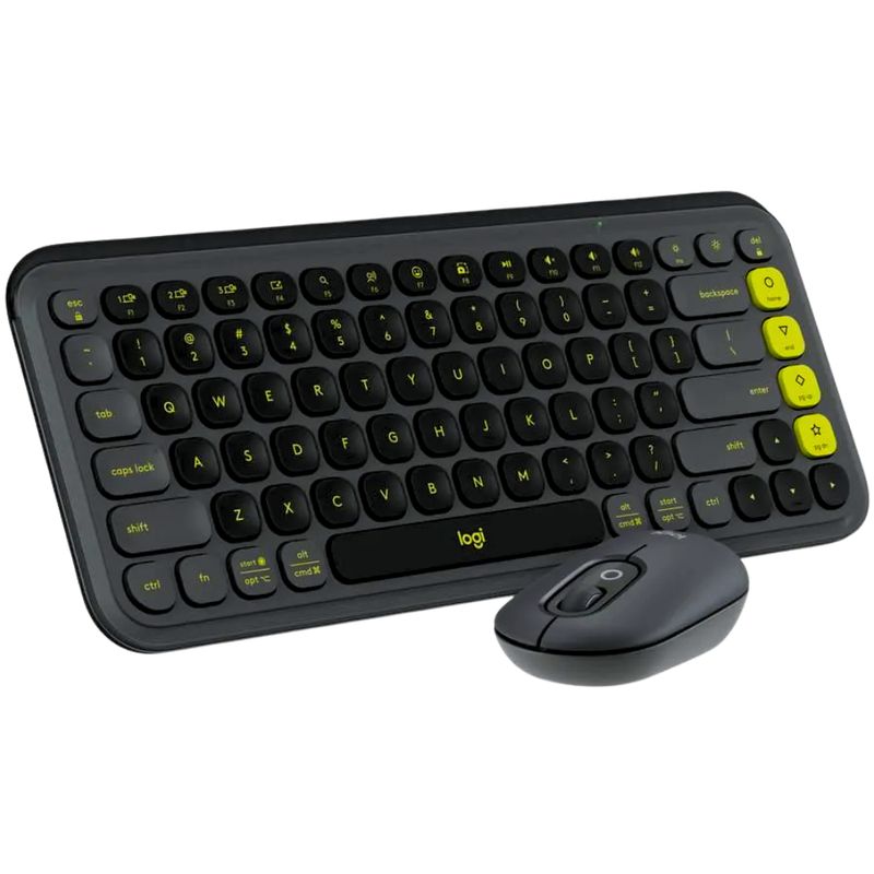 LOGITECH - Combo Teclado y Mouse Logitech Pop Icon Bluetooth Grafito