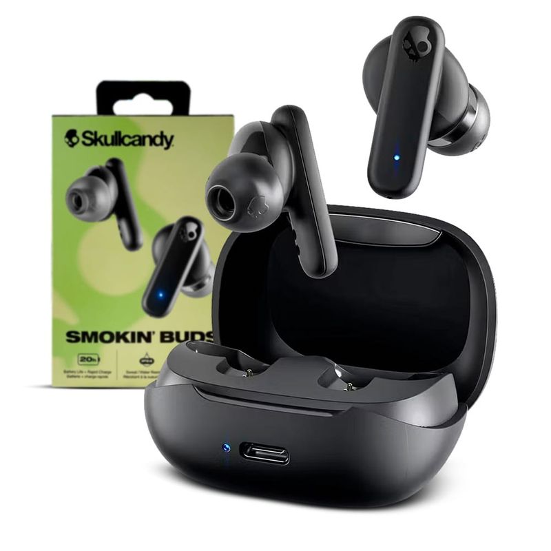 SKULLCANDY - Audífonos Skullcandy Smokin Buds True Wireless Negro