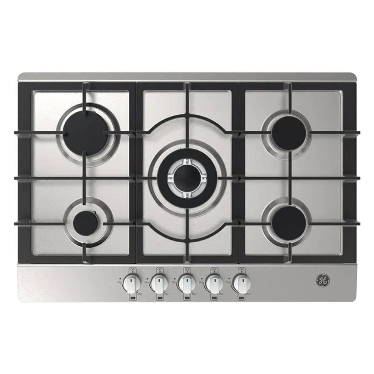 GENERAL ELECTRIC - Estufa GE 77cm 5 Puestos Gas Natural CGG7710I2 Inox