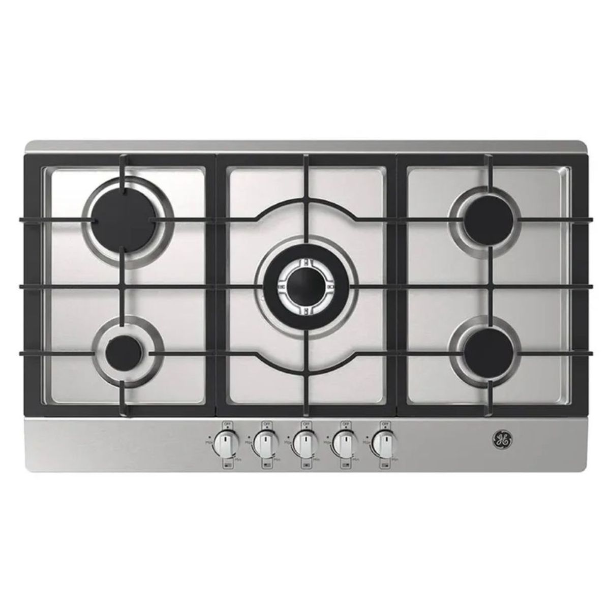 GENERAL ELECTRIC - Estufa GE 86 cm 5 Puestos Gas Natural CGG8610I2 Inox