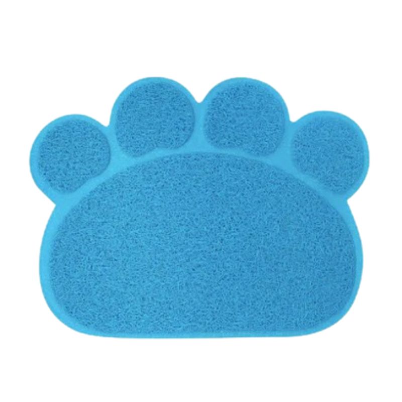 PETS ACCESORIOS - Tapete Huella Gato Azul