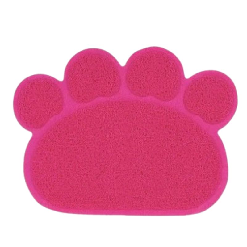 PETS ACCESORIOS - Tapete Huella Gato Rosa