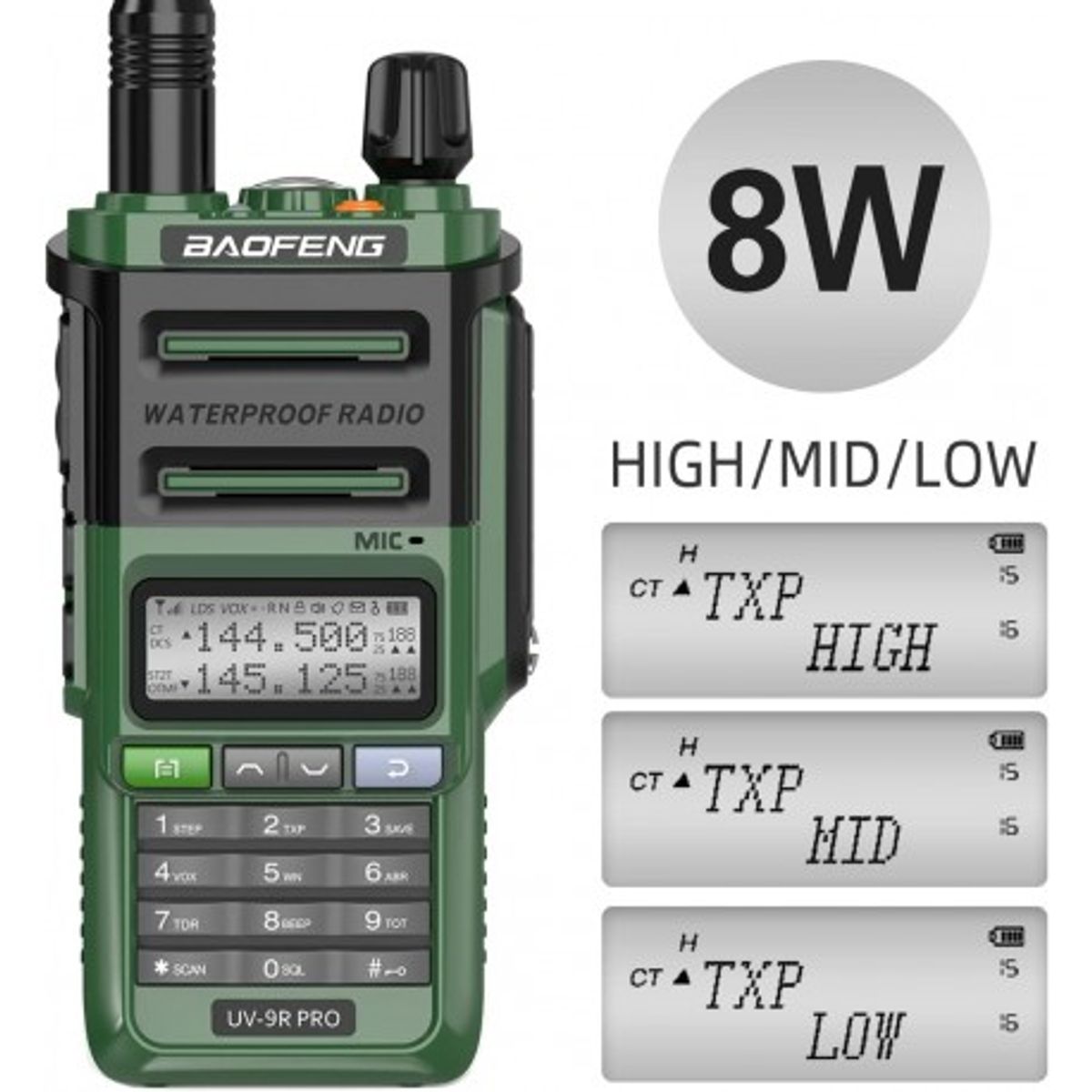BAOFENG - Radio Baofeng UV-9R PRO UHF VHF