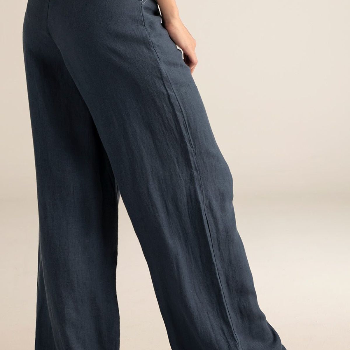 TOUCHE BALNEAIRE - PANTALÓN RECTO CON AMARRES EN CINTURA 0A07052