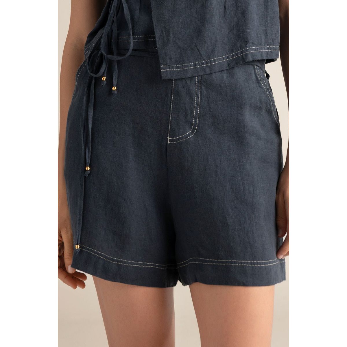 TOUCHE BALNEAIRE - SHORTS CON AMARRES EN CINTURA  0A10052