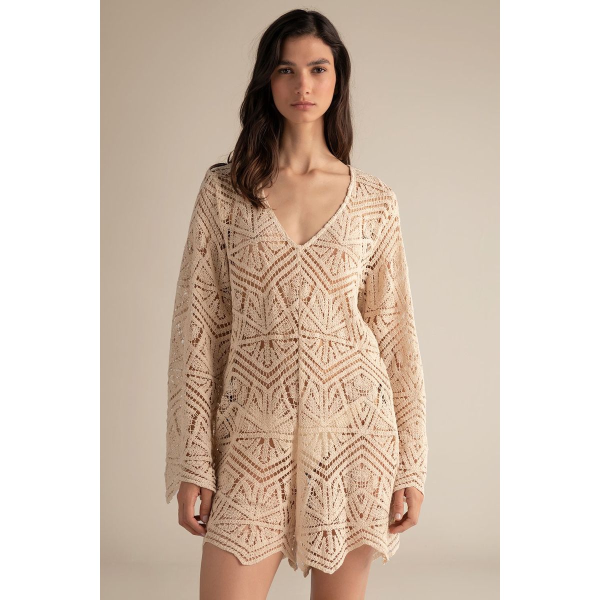 TOUCHE BALNEAIRE - ENTERIZO CORTO EN MALLA  0A14052