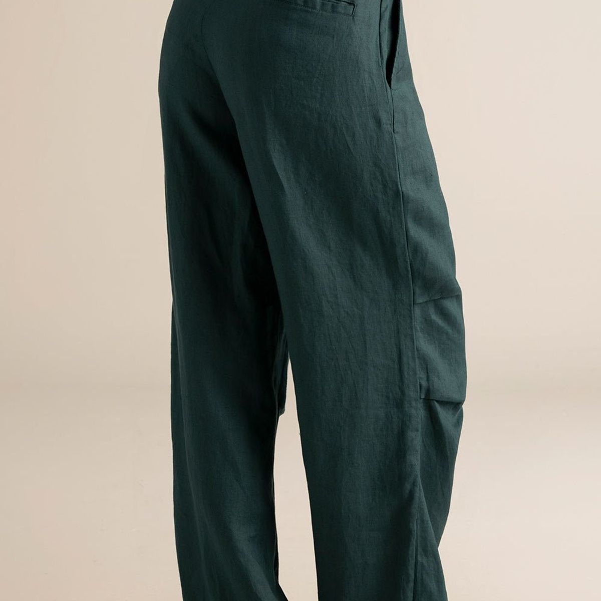 TOUCHE BALNEAIRE - PANTALÓN CON PLIEGUES Y AMARRES AJUSTABLES 0A21052