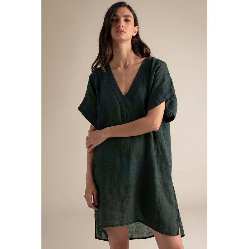TOUCHE BALNEAIRE - COVER UP CORTO CUELLO EN V  0A99052