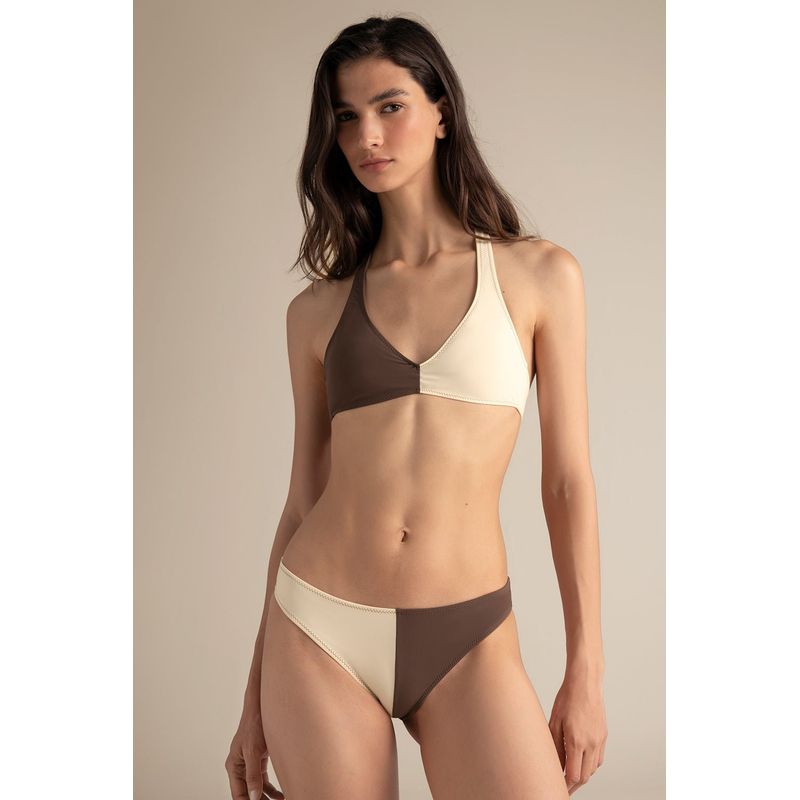 TOUCHE BALNEAIRE - TOP BIKINI DEPORTIVO EN BLOQUES DE COLOR 0B89052