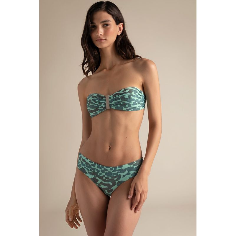 TOUCHE BALNEAIRE - TOP BIKINI BANDEAU CON ACCESORIO PERLADO 0B91052