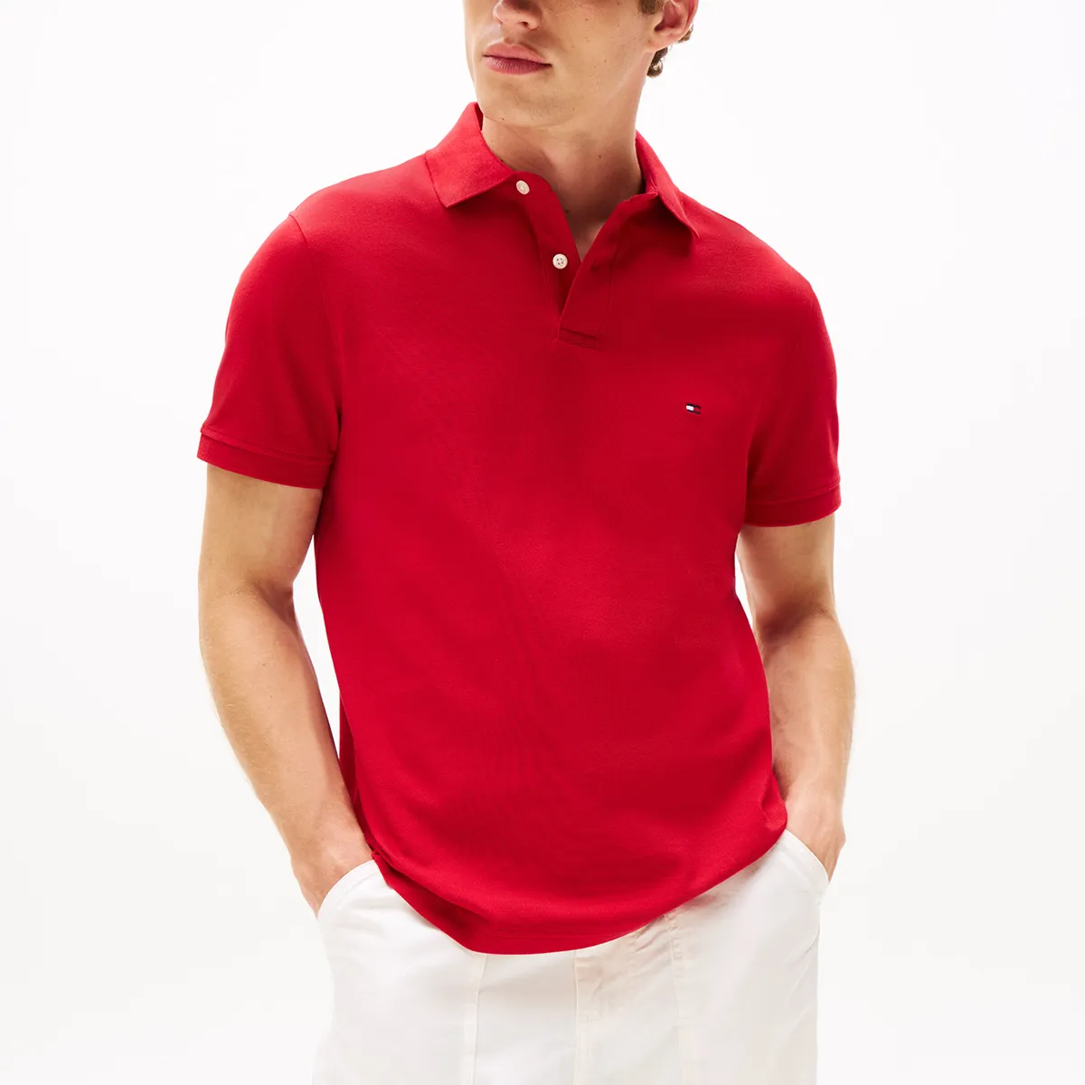 TOMMY HILFIGER - Polo rojo 1985 de corte regular Tommy Hilfiger